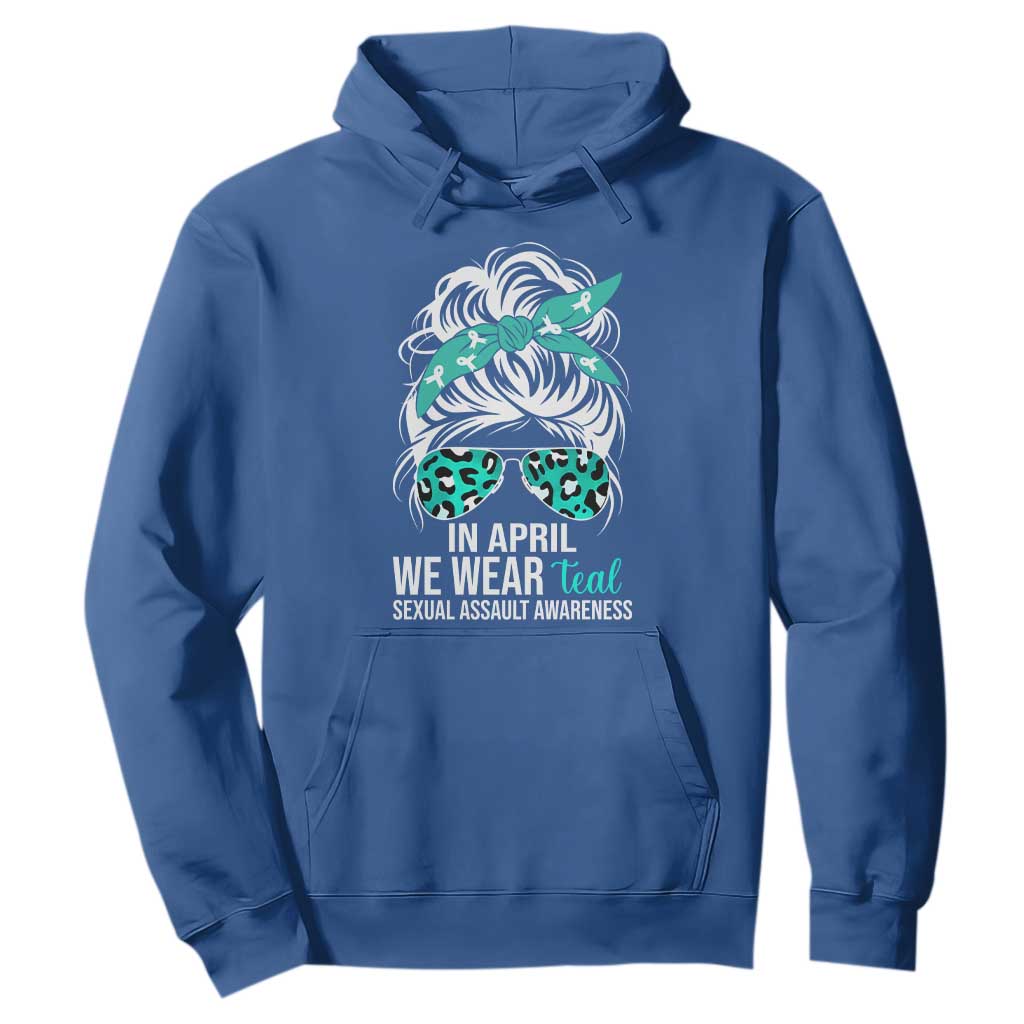 Sexual Assault Awareness Hoodie In April We Wear Teal Women TS10 Royal Blue Print Your Wear