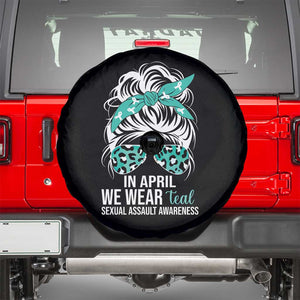 Sexual Assault Awareness Spare Tire Cover In April We Wear Teal Women TS10 Black Print Your Wear