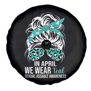 Sexual Assault Awareness Spare Tire Cover In April We Wear Teal Women TS10 Print Your Wear