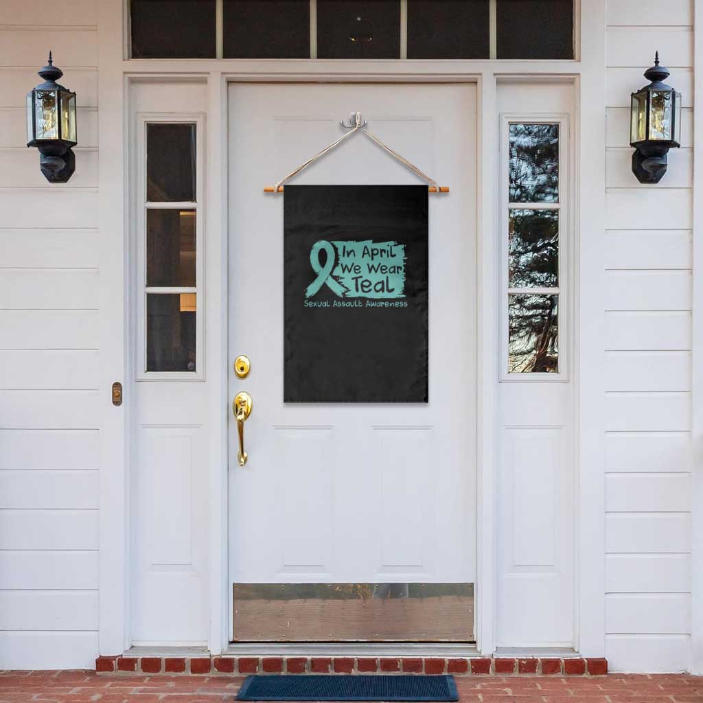 Sexual Assault Awareness Garden Flag In April We Wear Teal TS10 Print Your Wear