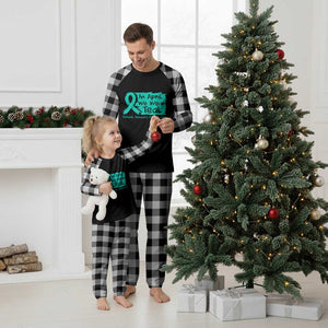 Sexual Assault Awareness Plaid Pajama Set In April We Wear Teal TS10 White Plaid Print Your Wear