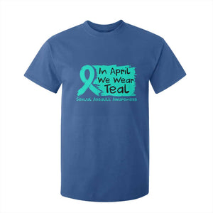 Sexual Assault Awareness T Shirt For Kid In April We Wear Teal TS10 Royal Blue Print Your Wear