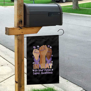 In May We Wear Purple Lupus Awareness Garden Flag Purple Ribbon TS10 Print Your Wear