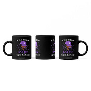 Lupus Awareness Coffee Mug African American Black Women Fight Lupus Purple Ribbon TS10 Print Your Wear