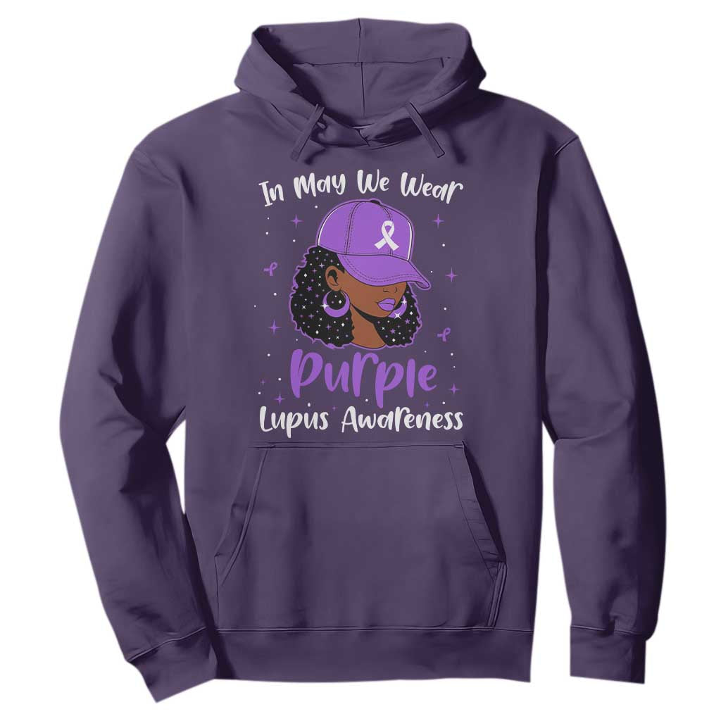 Lupus Awareness Hoodie African American Black Women Fight Lupus Purple Ribbon TS10 Purple Print Your Wear