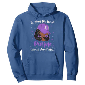 Lupus Awareness Hoodie African American Black Women Fight Lupus Purple Ribbon TS10 Royal Blue Print Your Wear
