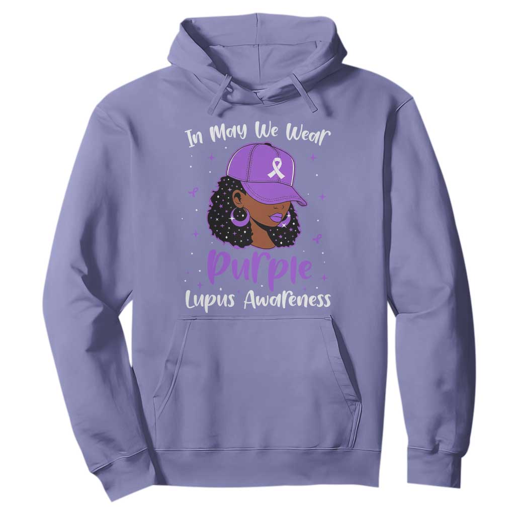 Lupus Awareness Hoodie African American Black Women Fight Lupus Purple Ribbon TS10 Violet Print Your Wear
