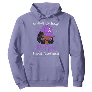 Lupus Awareness Hoodie African American Black Women Fight Lupus Purple Ribbon TS10 Violet Print Your Wear
