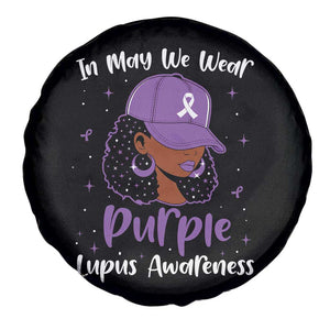 Lupus Awareness Spare Tire Cover African American Black Women Fight Lupus Purple Ribbon TS10 Print Your Wear