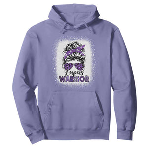 Lupus Warrior Hoodie Purple Ribbon Messy Bun Women TS10 Violet Print Your Wear