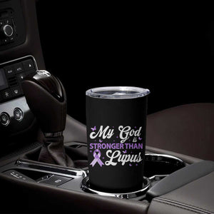 My God Is Bigger Than Lupus Tumbler Cup Purple Ribbon TS10 Print Your Wear