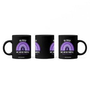Lupus Awareness Coffee Mug In May We Wear Purple Ribbon Rainbow TS10 Print Your Wear