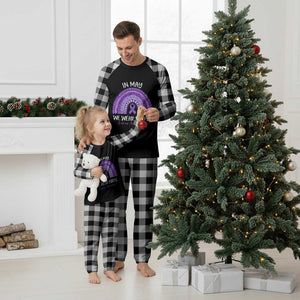 Lupus Awareness Plaid Pajama Set In May We Wear Purple Ribbon Rainbow TS10 White Plaid Print Your Wear