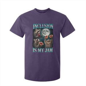 Inclusion Is My Jam T Shirt For Kid Raccoon Meme Neurodiversity SPED Teacher Gift TS10 Purple Print Your Wear