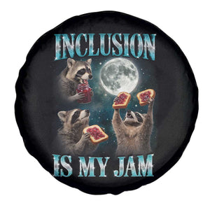 Inclusion Is My Jam Spare Tire Cover Raccoon Meme Neurodiversity SPED Teacher Gift TS10 Print Your Wear