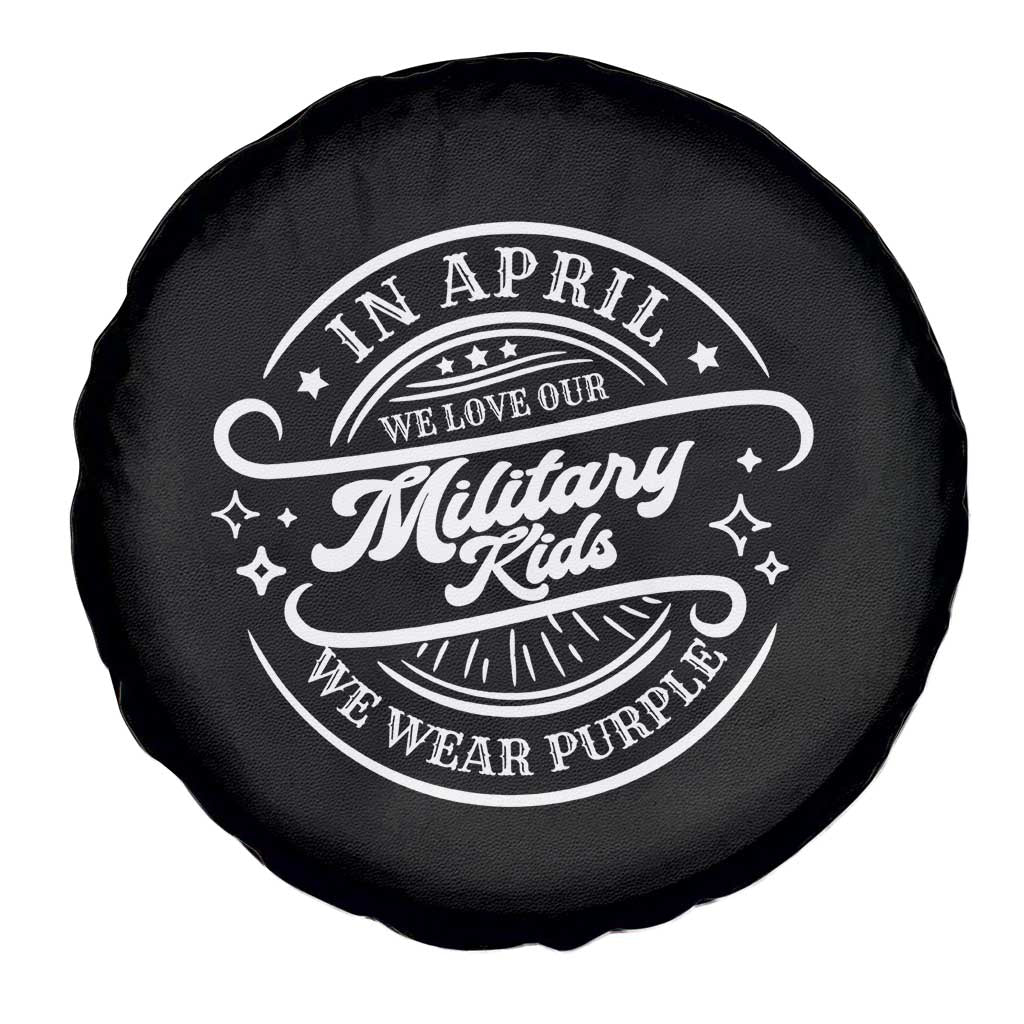 Purple Up For Military Kids Spare Tire Cover Military Children Month TS10 Print Your Wear