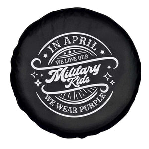 Purple Up For Military Kids Spare Tire Cover Military Children Month TS10 Print Your Wear