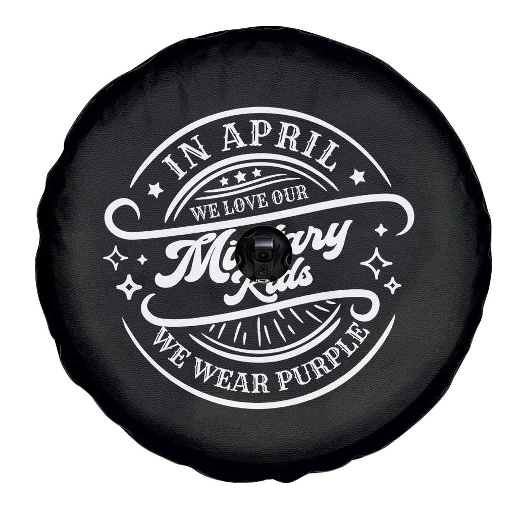 Purple Up For Military Kids Spare Tire Cover Military Children Month TS10 Print Your Wear
