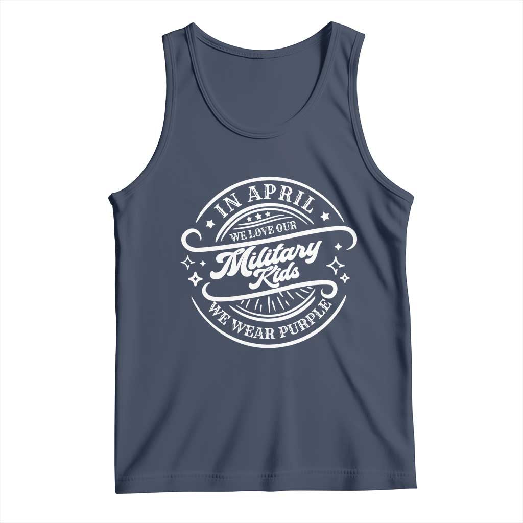 Purple Up For Military Kids Tank Top Military Children Month TS10 Navy Print Your Wear