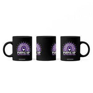 Purple Up For Military Kids Coffee Mug Month Of Military Child Army Rainbow TS10 Print Your Wear