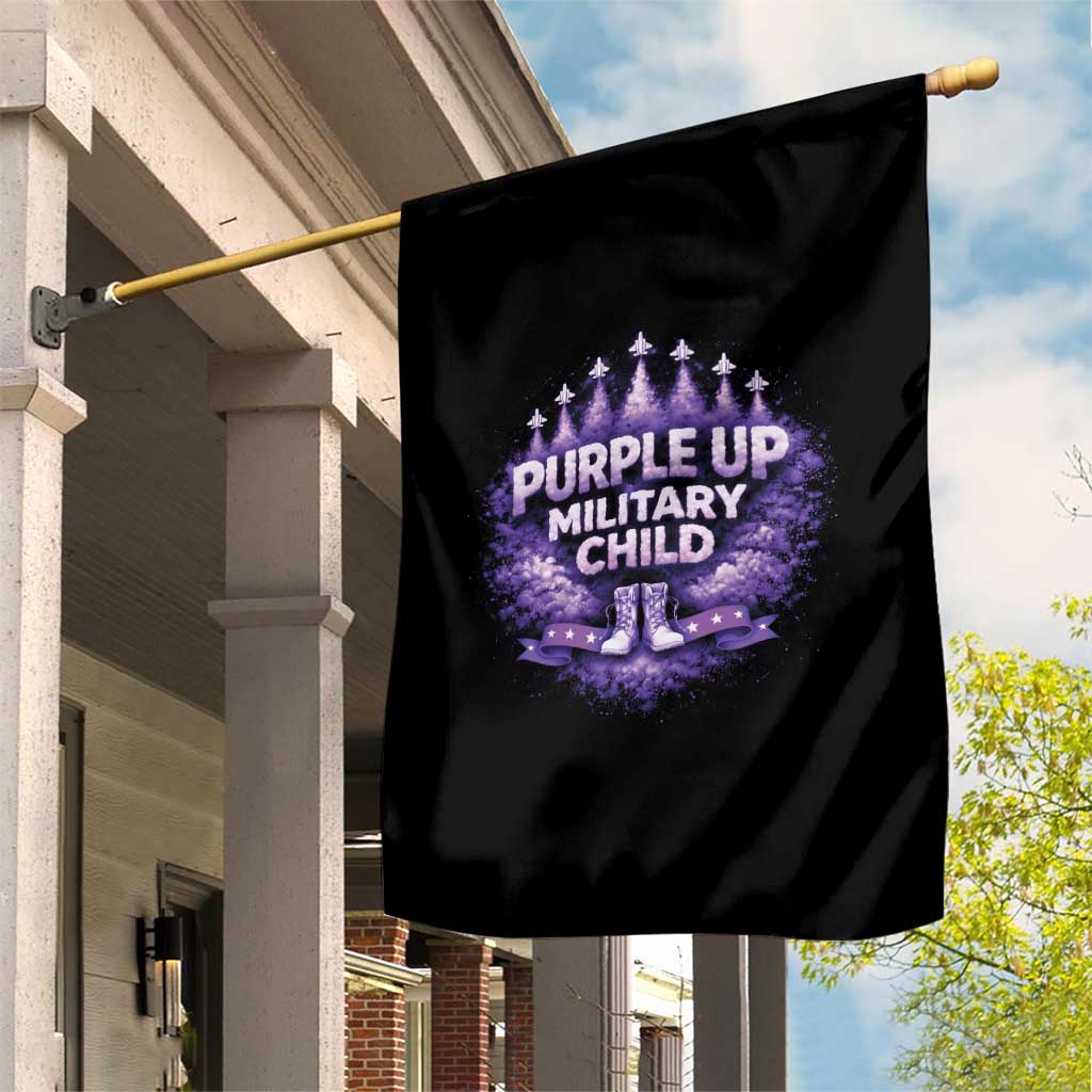 Purple Up Military Child Garden Flag Proud Military Kid TS10 Print Your Wear