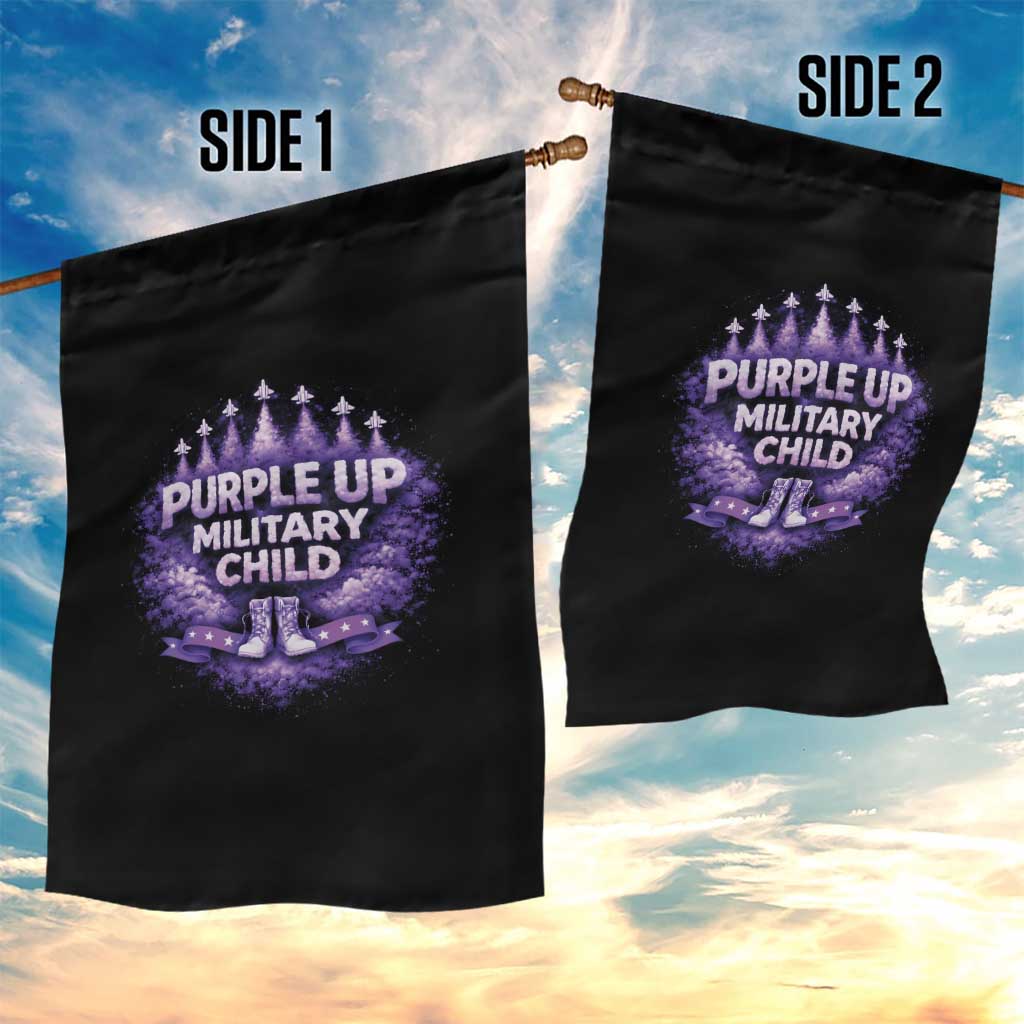 Purple Up Military Child Garden Flag Proud Military Kid TS10 Print Your Wear