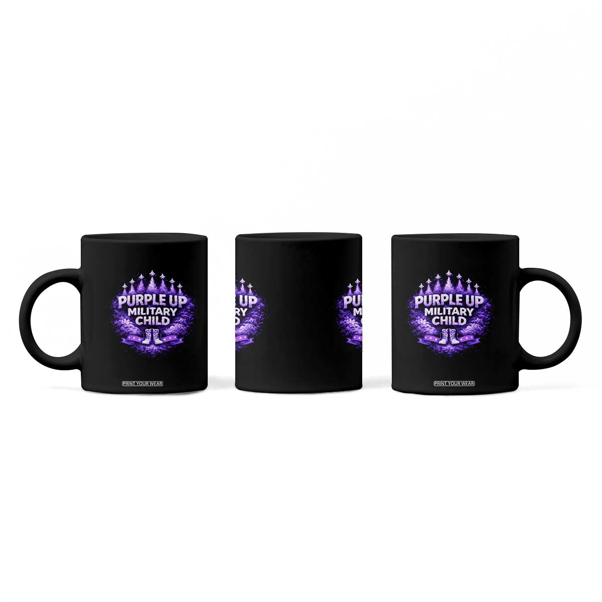 Purple Up Military Child Coffee Mug Proud Military Kid TS10 Print Your Wear