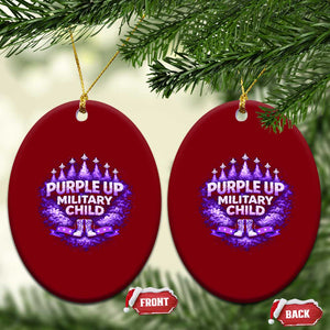 Purple Up Military Child Ceramic Ornament Proud Military Kid TS10 Print Your Wear