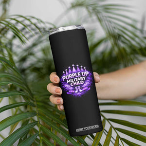 Purple Up Military Child Skinny Tumbler Proud Military Kid TS10 Print Your Wear