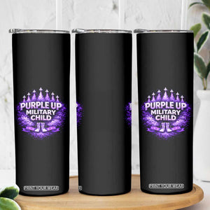 Purple Up Military Child Skinny Tumbler Proud Military Kid TS10 Print Your Wear