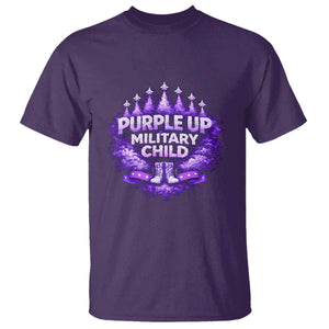 Purple Up Military Child T Shirt Proud Military Kid TS10 Purple Print Your Wear