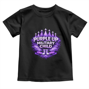 Purple Up Military Child Toddler T Shirt Proud Military Kid TS10 Black Print Your Wear