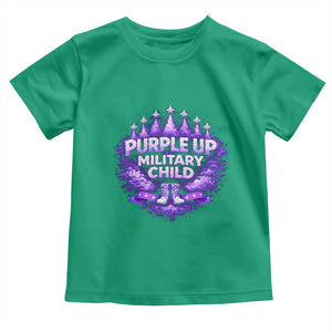 Purple Up Military Child Toddler T Shirt Proud Military Kid TS10 Irish Green Print Your Wear