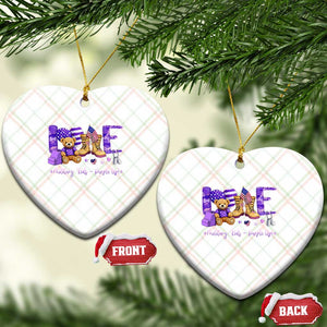 Purple Up Military Kids Ceramic Ornament Month Of Military Child Army TS10 Print Your Wear