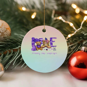 Purple Up Military Kids Ceramic Ornament Month Of Military Child Army TS10 1pc Pastel Print Your Wear