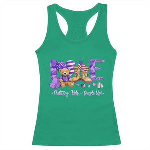 Purple Up Military Kids Racerback Tank Top Month Of Military Child Army TS10 Irish Green Print Your Wear