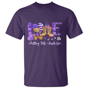 Purple Up Military Kids T Shirt Month Of Military Child Army TS10 Purple Print Your Wear