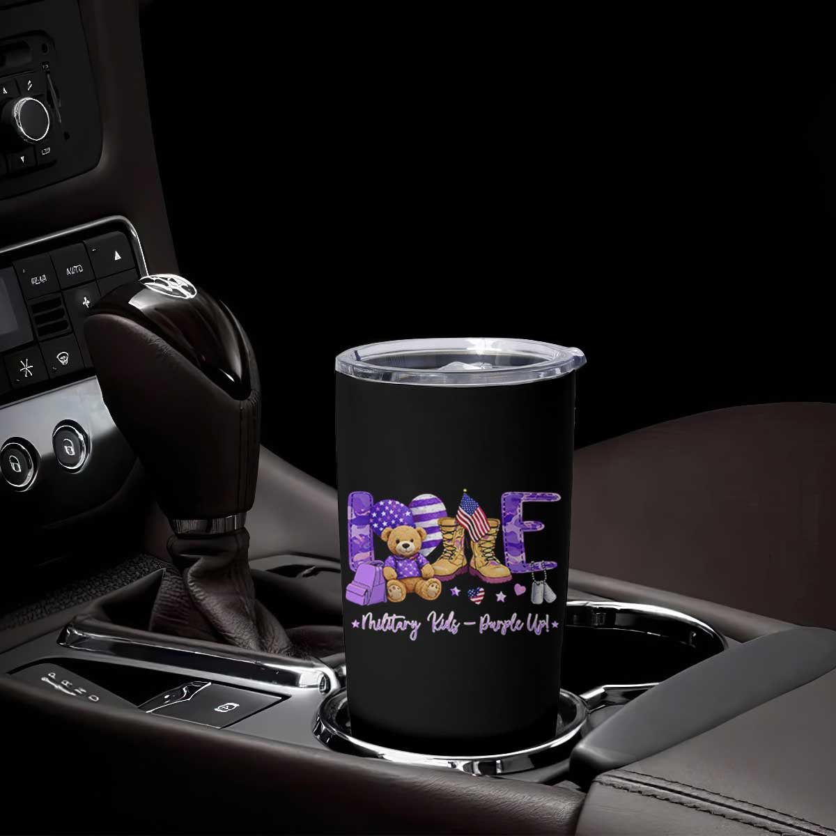 Purple Up Military Kids Tumbler Cup Month Of Military Child Army TS10 Print Your Wear