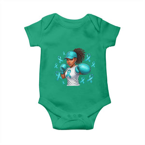 Black Women Fight Sexual Assault Awareness Baby Onesie African American Teal Ribbon Support TS10 Irish Green Print Your Wear