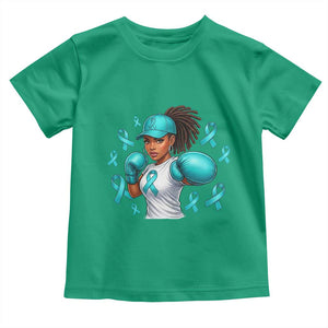 Black Women Fight Sexual Assault Awareness Toddler T Shirt African American Teal Ribbon Support TS10 Irish Green Print Your Wear