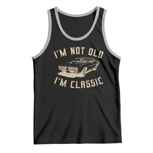 Funny Car Graphic Tank Top Vintage I'm Not Old I'm Classic TS10 Black Athletic Heather Print Your Wear