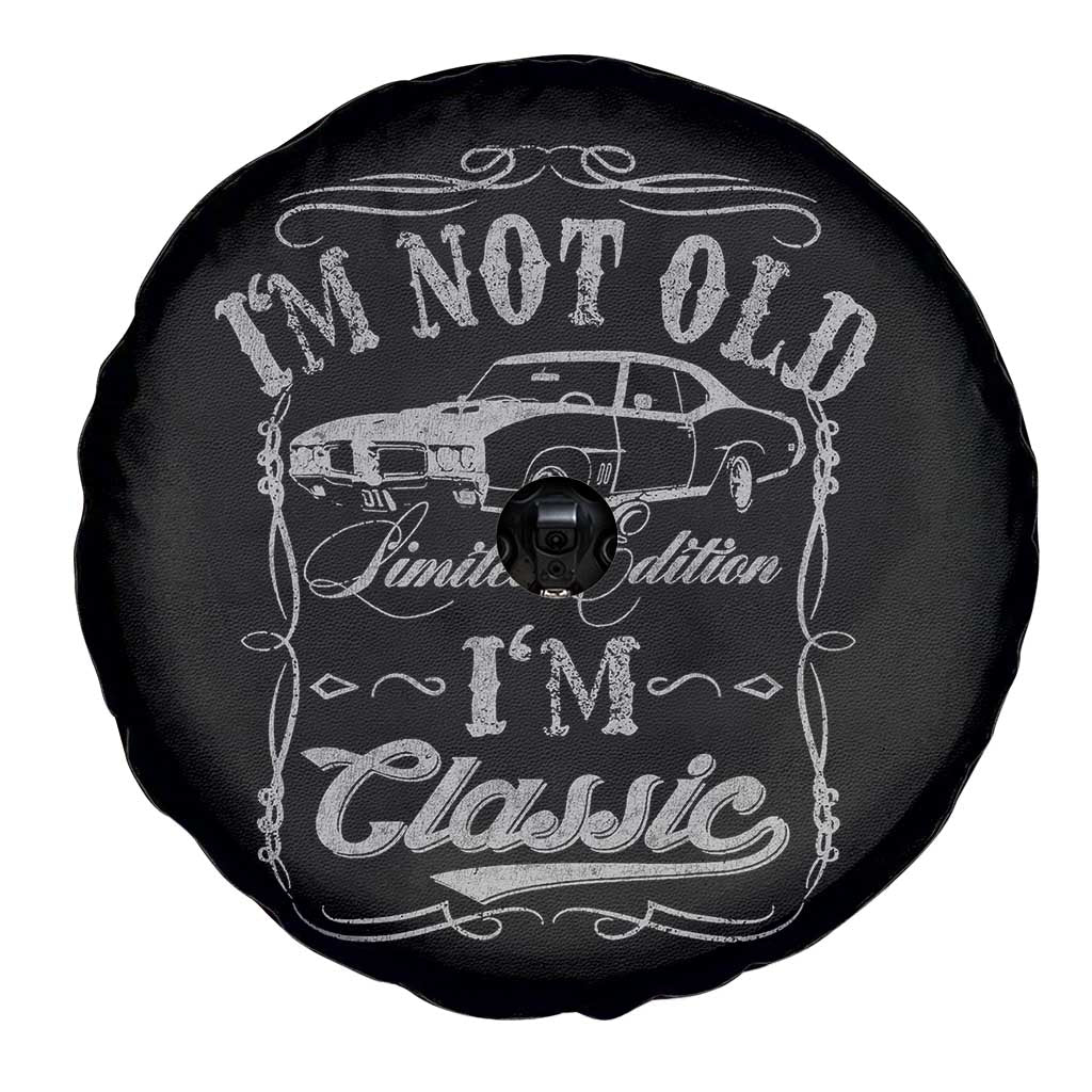 Funny Classic Car Guy Spare Tire Cover Vintage I'm Not Old I'm Classic TS10 Print Your Wear