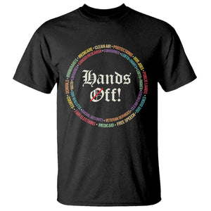 Hands Off T Shirt Human Rights Social Security And Medicare Protest TS10 Black Print Your Wear