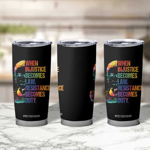 Notorious RBG Tumbler Cup When Injustice Becomes Law Resistance Becomes Duty TS10 Print Your Wear