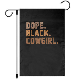 Dope Black Cowgirl Garden Flag Black History Month African American TS10 Black Print Your Wear