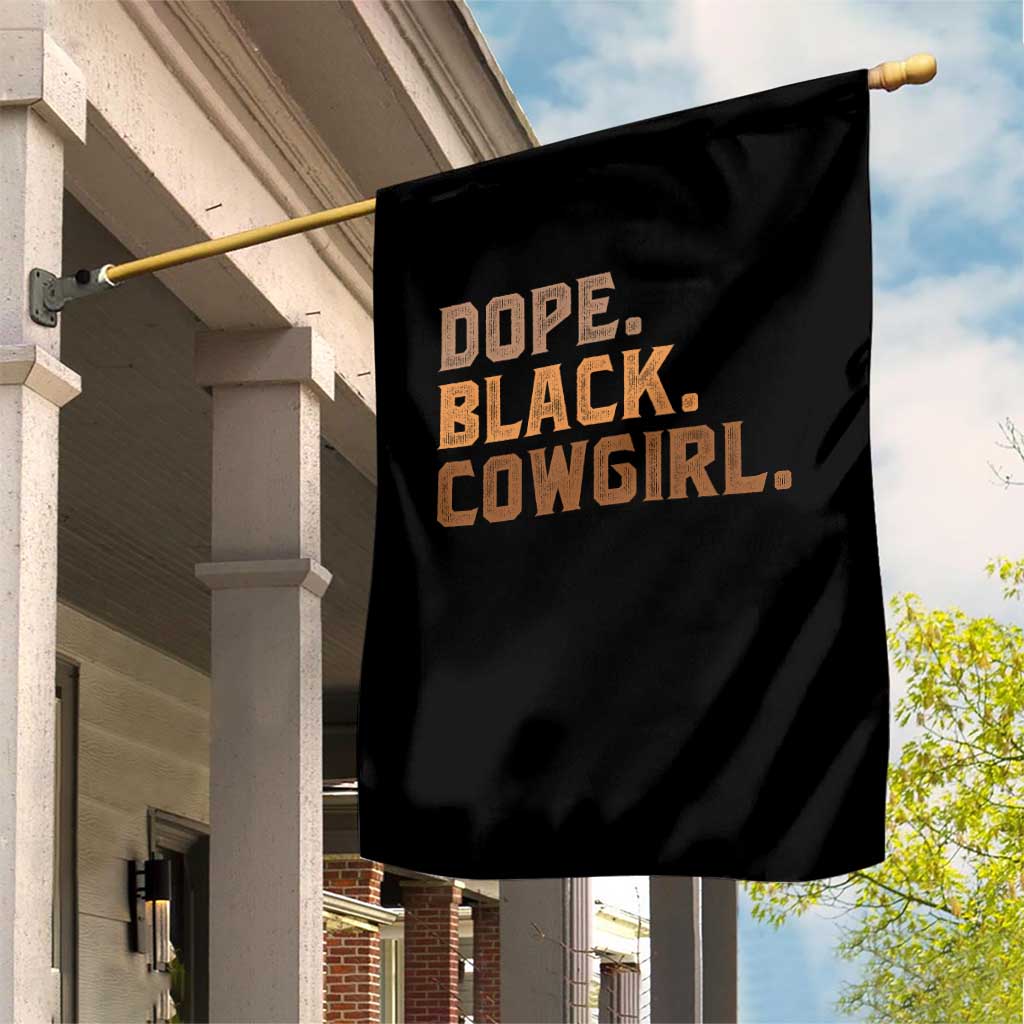Dope Black Cowgirl Garden Flag Black History Month African American TS10 Print Your Wear