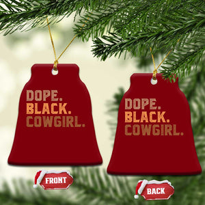 Dope Black Cowgirl Ceramic Ornament Black History Month African American TS10 Print Your Wear