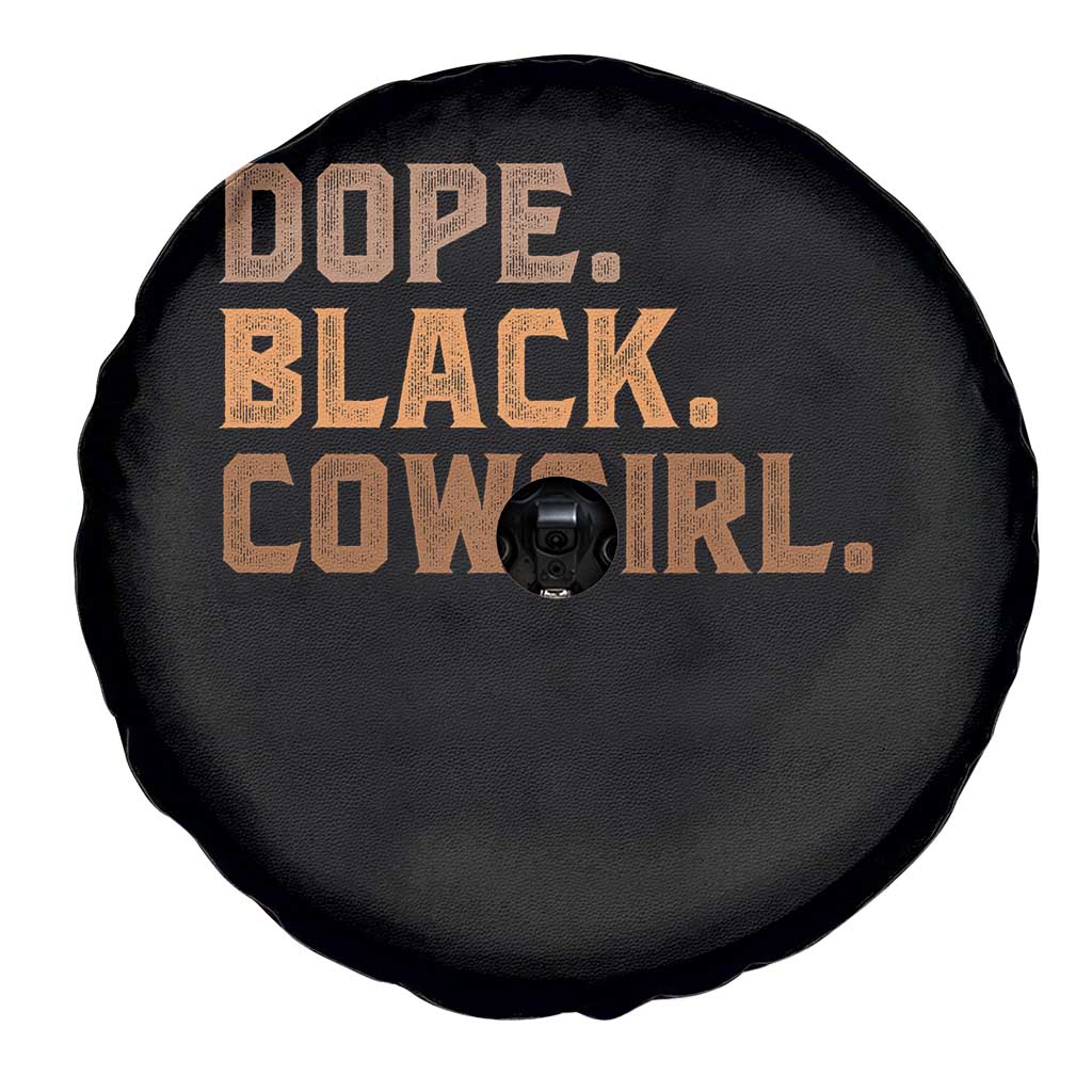Dope Black Cowgirl Spare Tire Cover Black History Month African American TS10 Print Your Wear
