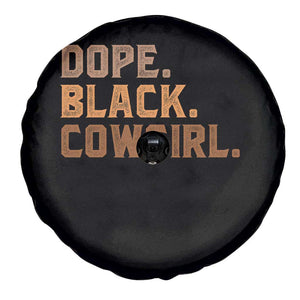 Dope Black Cowgirl Spare Tire Cover Black History Month African American TS10 Print Your Wear