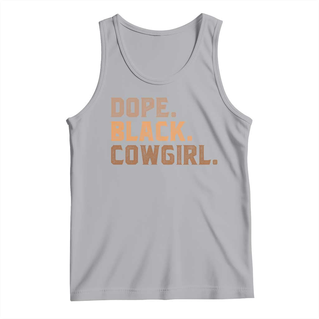 Dope Black Cowgirl Tank Top Black History Month African American TS10 Athletic Heather Print Your Wear